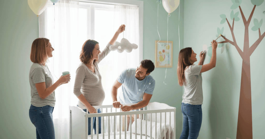 Nestingparty Schwangerschaft