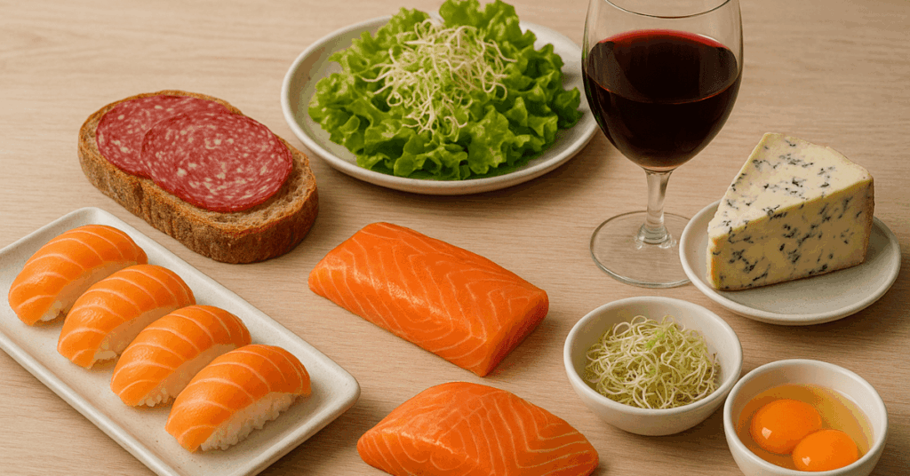 Schwangerschaft verbotene Lebensmittel