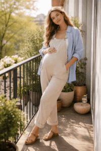 Latzhosen Outfits Schwangere