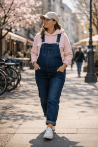 Latzhosen Outfits Schwangere