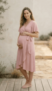 Wickelkleid Umstandsmode