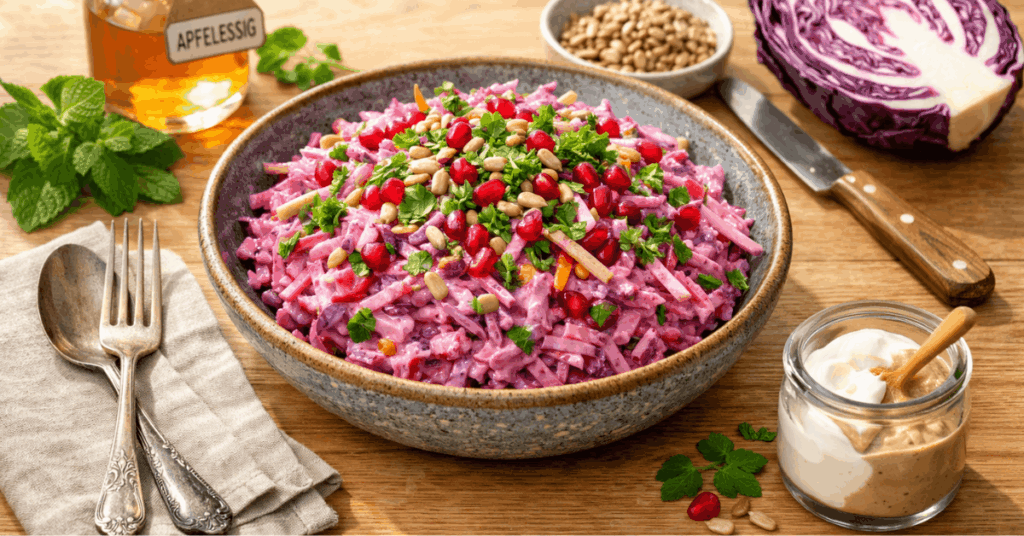 Pink-Slaw Rotkohlsalat