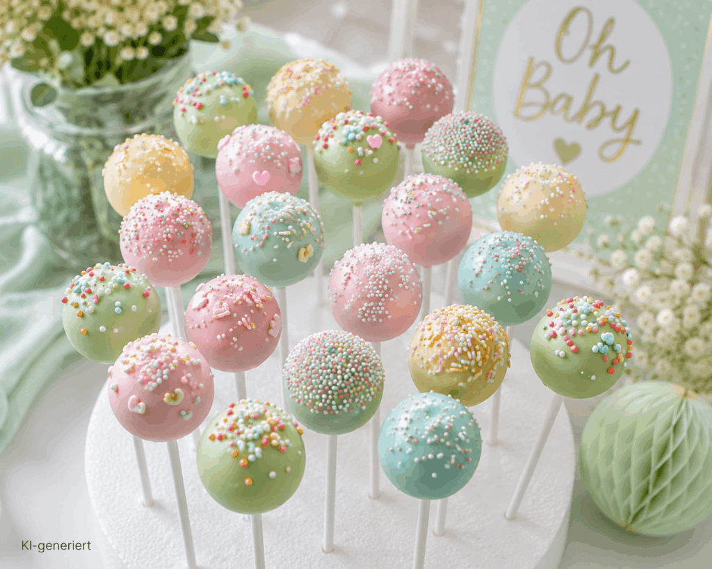 Regenbogen Cake Pops