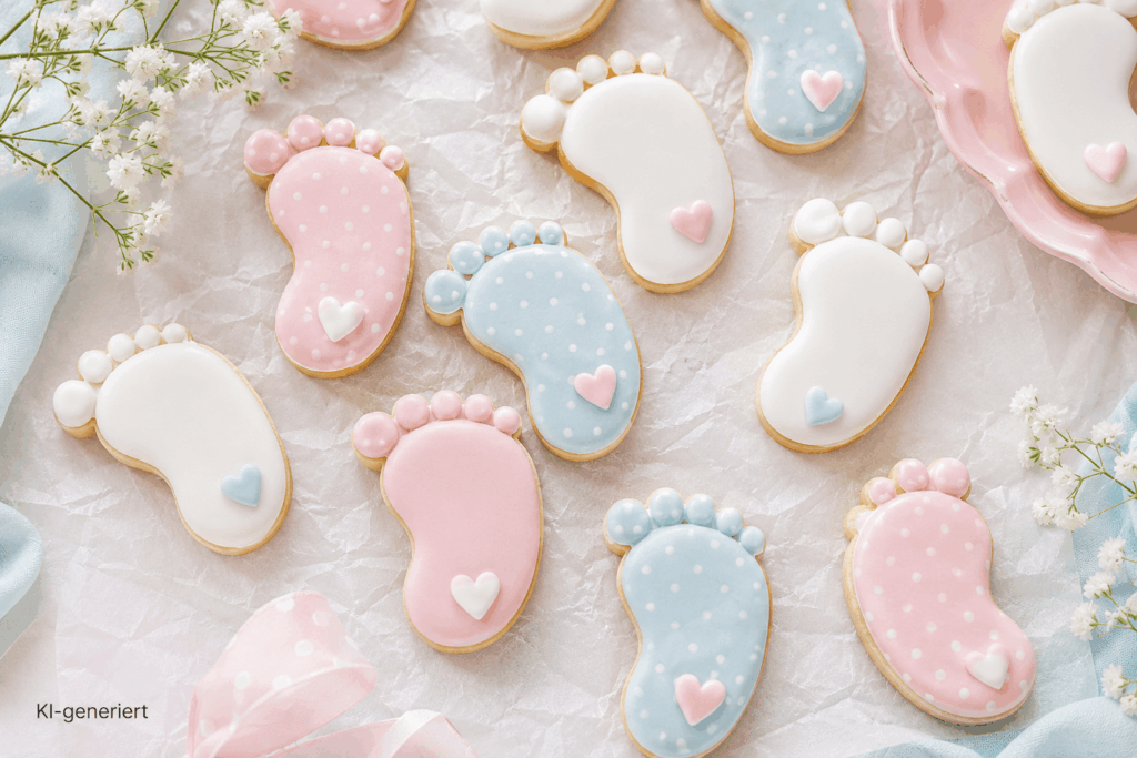 Baby Fuß Zuckerkekse